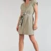 LE TEMPS DES CERISES Robe Eourres Kaki Clair 2 LE TEMPS DES CERISES Robe Eourres Kaki Clair -Mode Mix Soldes 231 feourres0wpig 1043 image3