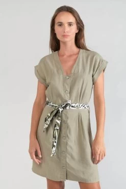 LE TEMPS DES CERISES Robe Eourres Kaki Clair -Mode Mix Soldes 231 feourres0wpig 1043 imaged1