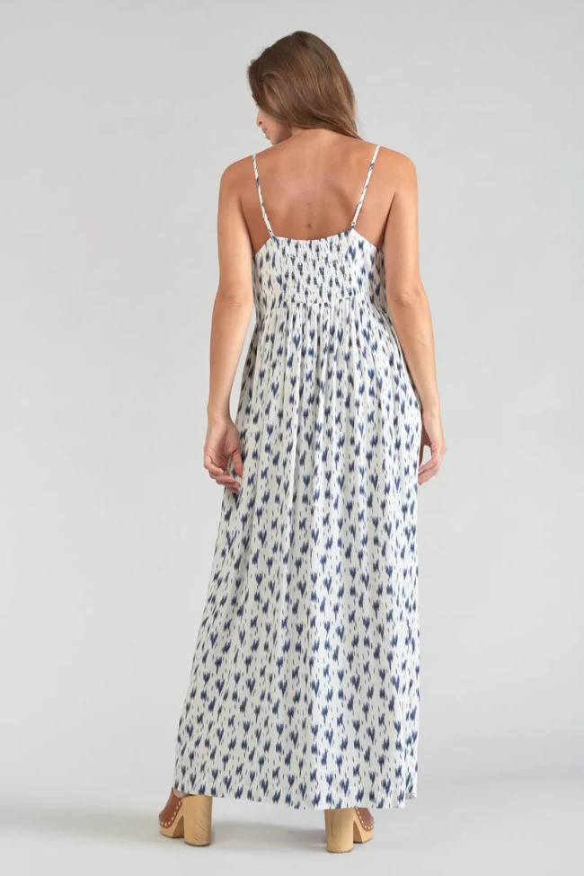 LE TEMPS DES CERISES Robe Longue Evita Tie And Dye Bleu 4 LE TEMPS DES CERISES Robe Longue Evita Tie And Dye Bleu – Image 2