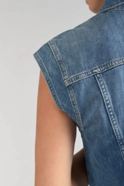 LE TEMPS DES CERISES Veste Sans Manches Galinat En Jeans Bleu 13 LE TEMPS DES CERISES Veste Sans Manches Galinat En Jeans Bleu -Mode Mix Soldes 231 fgalinatw3043 3001 imaged2