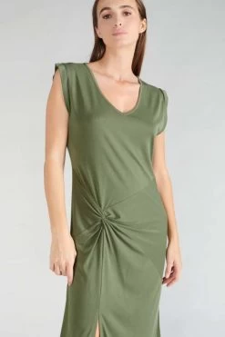 LE TEMPS DES CERISES Robe Longue Gana Kaki -Mode Mix Soldes 231 fgana00000000sm 9071 imaged4