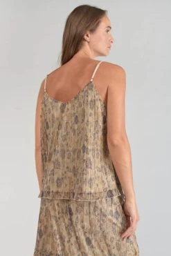 LE TEMPS DES CERISES Caraco Kava Doré à Motif Fleuri -Mode Mix Soldes 231 fkava0000000000 2016 imaged1