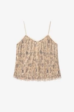 LE TEMPS DES CERISES Caraco Kava Doré à Motif Fleuri -Mode Mix Soldes 231 fkava0000000000 2016 imaged8