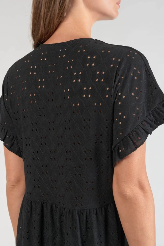 LE TEMPS DES CERISES Robe Lia Ajourée Noire 6 LE TEMPS DES CERISES Robe Lia Ajourée Noire – Image 4