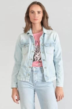 LE TEMPS DES CERISES Veste En Jeans Lilly Bleu Très Clair -Mode Mix Soldes 231 flilly00w1259 3001 imaged1
