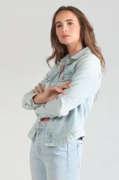 LE TEMPS DES CERISES Veste En Jeans Lilly Bleu Très Clair -Mode Mix Soldes 231 flilly00w1259 3001 imaged5