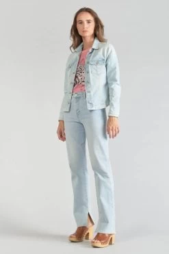 LE TEMPS DES CERISES Veste En Jeans Lilly Bleu Très Clair -Mode Mix Soldes 231 flilly00w1259 3001 imaged6