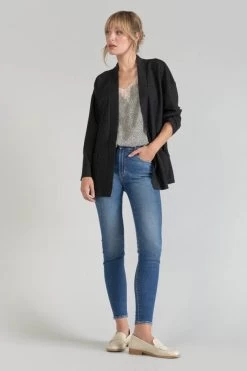 LE TEMPS DES CERISES Caraco Lucine à Motif Beige Et Noir -Mode Mix Soldes 231 flucine00000000 1004 imaged5