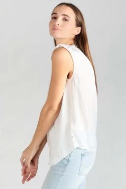 LE TEMPS DES CERISES Top Missou En Jacquard Crème -Mode Mix Soldes 231 fmissou000000sm 1132 imaged4