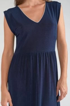 LE TEMPS DES CERISES Robe Longue Nata Bleu Marine -Mode Mix Soldes 231 fnata00000000sm 3221 imaged1