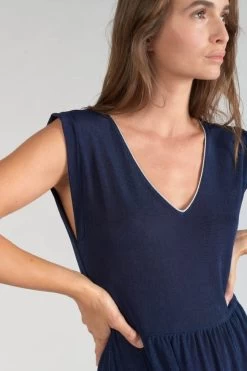 LE TEMPS DES CERISES Robe Longue Nata Bleu Marine -Mode Mix Soldes 231 fnata00000000sm 3221 imaged3