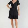LE TEMPS DES CERISES Robe Nighty Noire -Mode Mix Soldes 231 fnighty000000ml 0001 image3