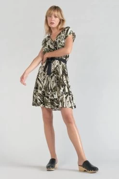 LE TEMPS DES CERISES Robe Page à Motif Jungle