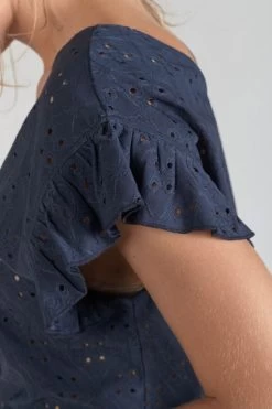 LE TEMPS DES CERISES Top Pedrina Ajouré Bleu Marine -Mode Mix Soldes 231 fpedrina00000mc 3221 imaged1