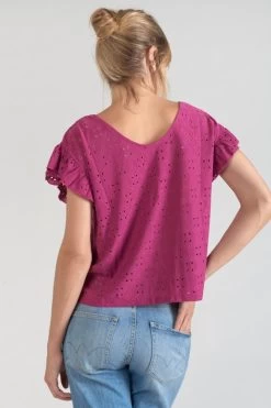 LE TEMPS DES CERISES Top Pedrina Violine -Mode Mix Soldes 231 fpedrina00000mc 5100 imaged3