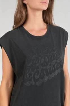 LE TEMPS DES CERISES Robe T-shirt Longue Poppy Noire -Mode Mix Soldes 231 fpoppy0000000sm 0001 imaged1