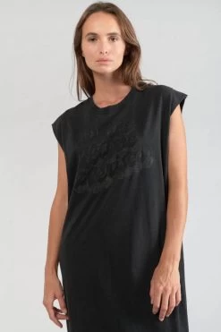 LE TEMPS DES CERISES Robe T-shirt Longue Poppy Noire -Mode Mix Soldes 231 fpoppy0000000sm 0001 imaged4