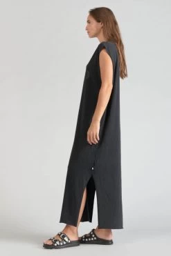 LE TEMPS DES CERISES Robe T-shirt Longue Poppy Noire -Mode Mix Soldes 231 fpoppy0000000sm 0001 imaged5