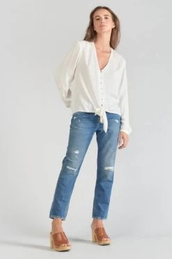 LE TEMPS DES CERISES Blouse Tala En Jacquard Crème -Mode Mix Soldes 231 ftala00000000ml 1132 imaged2