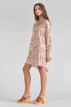 LE TEMPS DES CERISES Robe-chemise Tita à Motif Cachemire -Mode Mix Soldes 231 ftita00000000ml 5083 imaged5