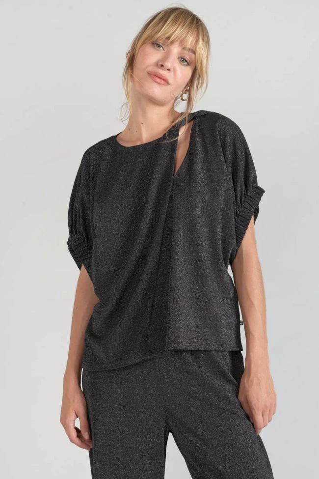 LE TEMPS DES CERISES Top Winslet Noir Irisé 3 LE TEMPS DES CERISES Top Winslet Noir Irisé