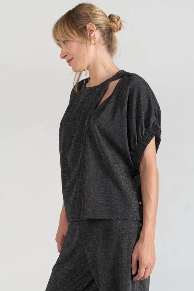 LE TEMPS DES CERISES Top Winslet Noir Irisé 9 LE TEMPS DES CERISES Top Winslet Noir Irisé – Image 7