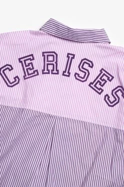 LE TEMPS DES CERISES Chemise Oversize Alizgi à Rayures Multicolores -Mode Mix Soldes 231 galizgi000000ml 1025 imaged1