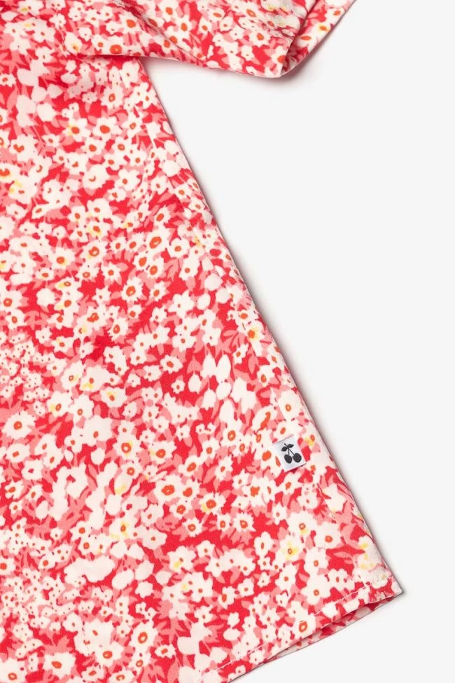 LE TEMPS DES CERISES Top Coxiegi à Motif Floral Rouge 5 LE TEMPS DES CERISES Top Coxiegi à Motif Floral Rouge – Image 3