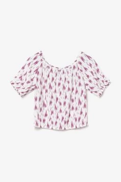 LE TEMPS DES CERISES Top Court Jilogi à Motif Violet -Mode Mix Soldes 231 gjilogi000000mc 5100 imaged2