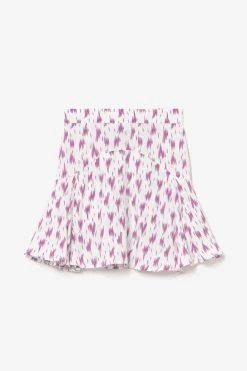 LE TEMPS DES CERISES Jupe Short Marligi à Motif Violet