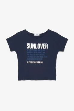 LE TEMPS DES CERISES T-shirt Maurigi Bleu Nuit