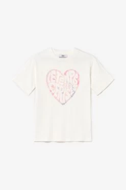 LE TEMPS DES CERISES T-shirt Moonagi Blanc Imprimé