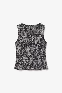 LE TEMPS DES CERISES Top Veronicgi à Motif Floral Noir Et Blanc -Mode Mix Soldes 231 gveronicgi000sm 0422 imaged2