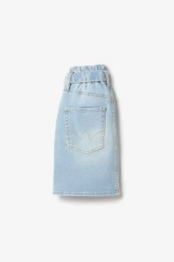 LE TEMPS DES CERISES Jupe Vilar Taille Haute En Jeans Bleu Clair -Mode Mix Soldes 231 gvilar00w3074 3001 imaged4