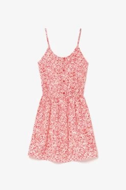 LE TEMPS DES CERISES Robe Yuligi à Motif Floral Rouge