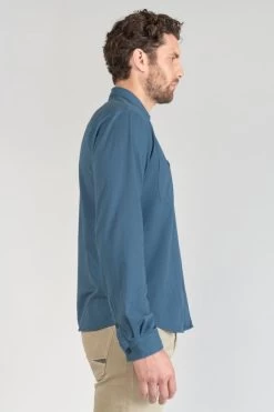 LE TEMPS DES CERISES Chemise Adol Bleu Pétrole -Mode Mix Soldes 231 hadol00000000ml 3305 imaged1