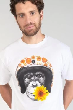 LE TEMPS DES CERISES T-shirt Andler Blanc Imprimé