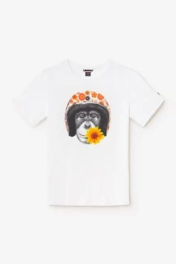 LE TEMPS DES CERISES T-shirt Andler Blanc Imprimé -Mode Mix Soldes 231 handler000000mc 1001 imaged8