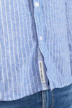 LE TEMPS DES CERISES Chemise Bolko En Lin Mélangé Bleu Ciel -Mode Mix Soldes 231 hbolko0000000ml 3305 imaged3