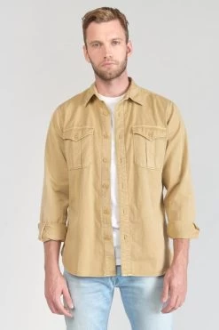 LE TEMPS DES CERISES Surchemise Carel Beige Sable -Mode Mix Soldes 231 hcarel0000000ml 2076 imaged1