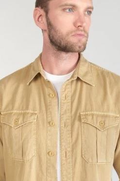 LE TEMPS DES CERISES Surchemise Carel Beige Sable -Mode Mix Soldes 231 hcarel0000000ml 2076 imaged4