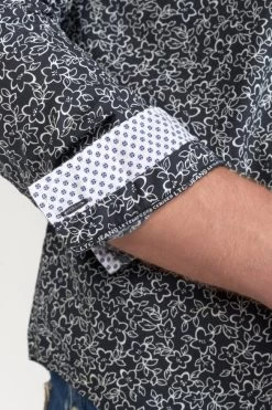 LE TEMPS DES CERISES Chemise Fibor à Motif Fleuri Noir Et Blanc -Mode Mix Soldes 231 hfibor0000000ml 3223 imaged2