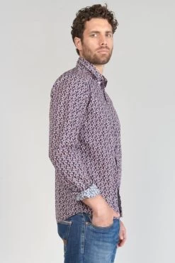 LE TEMPS DES CERISES Chemise Floy à Motif Fleuri Rouge -Mode Mix Soldes 231 hfloy00000000ml 3305 imaged4