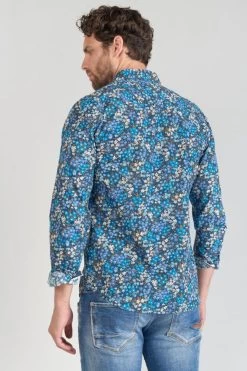 LE TEMPS DES CERISES Chemise Griba à Motif Fleuri Bleu -Mode Mix Soldes 231 hgriba0000000ml 3223 imaged5
