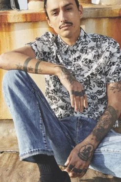 LE TEMPS DES CERISES Chemise Krift à Motif Crâne