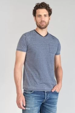 LE TEMPS DES CERISES T-shirt Mavoc Bleu Chiné Délavé -Mode Mix Soldes 231 hmavoc0000000mc 3305 imaged6