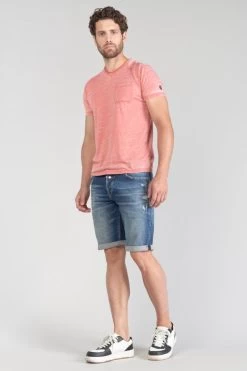 LE TEMPS DES CERISES T-shirt Mavoc Rouge Chiné Délavé -Mode Mix Soldes 231 hmavoc0000000mc 4008 imaged5