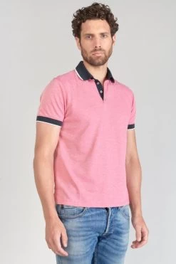 LE TEMPS DES CERISES Polo Novil En Jacquard Rose -Mode Mix Soldes 231 hnovil0000000mc 5001 imaged2