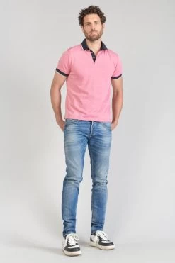 LE TEMPS DES CERISES Polo Novil En Jacquard Rose -Mode Mix Soldes 231 hnovil0000000mc 5001 imaged5