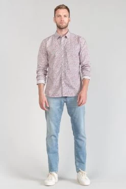 LE TEMPS DES CERISES Chemise Rodel à Motif Fleuri Rouge Et Bleu -Mode Mix Soldes 231 hrodel0000000ml 1001 imaged4